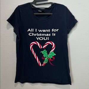 Cute T-Shirt with "All I want for Christmas is YOU!" print
